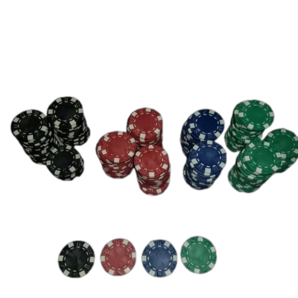 Generic Poker Chips Assorted Clay Dice Markings